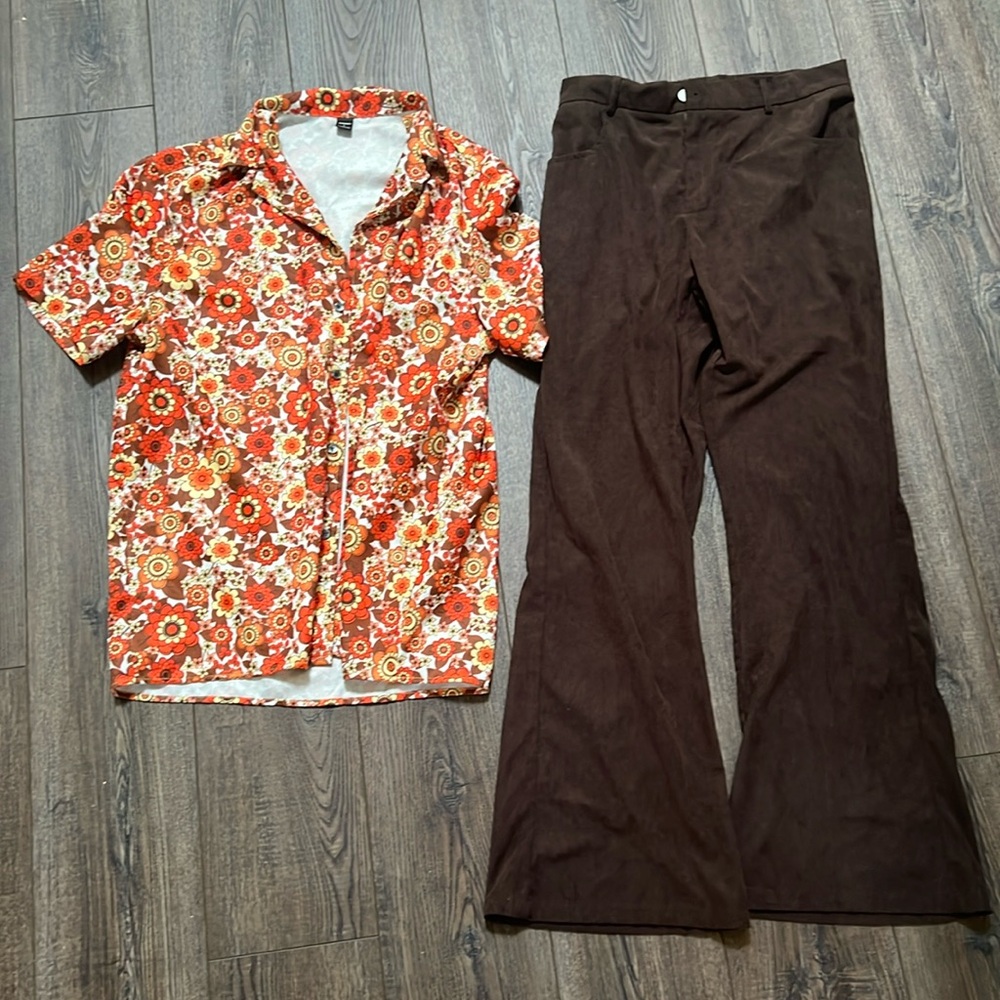 Men’s 70s disco outfit